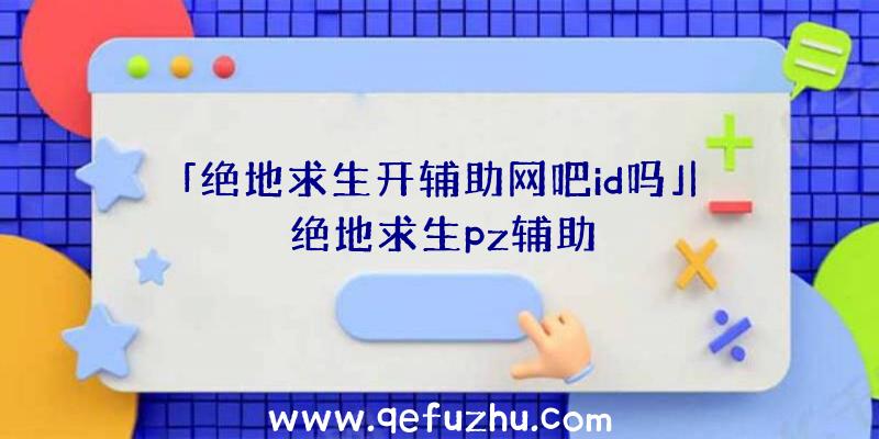 「绝地求生开辅助网吧id吗」|绝地求生pz辅助
